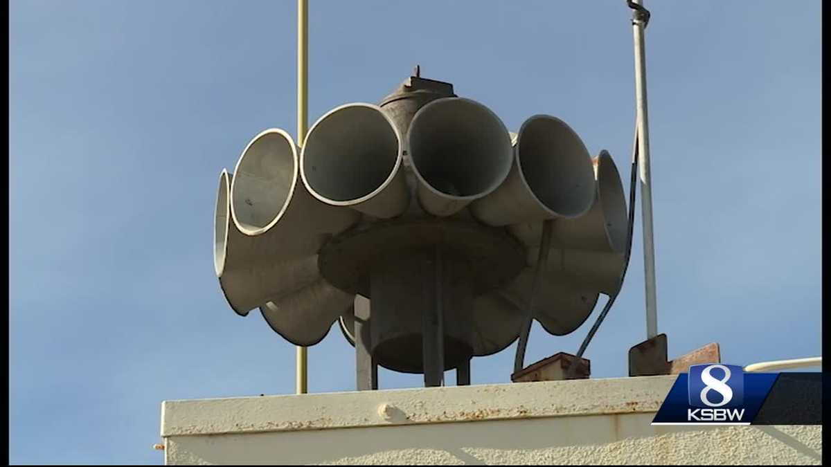A WWII siren was tested in Carmel on Tuesday at noon