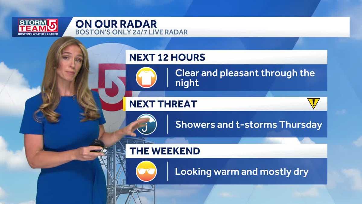 Clear, pleasant overnight before clouds move in