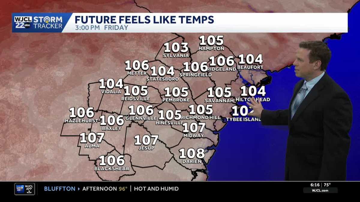 Savannah stays dangerously hot again today