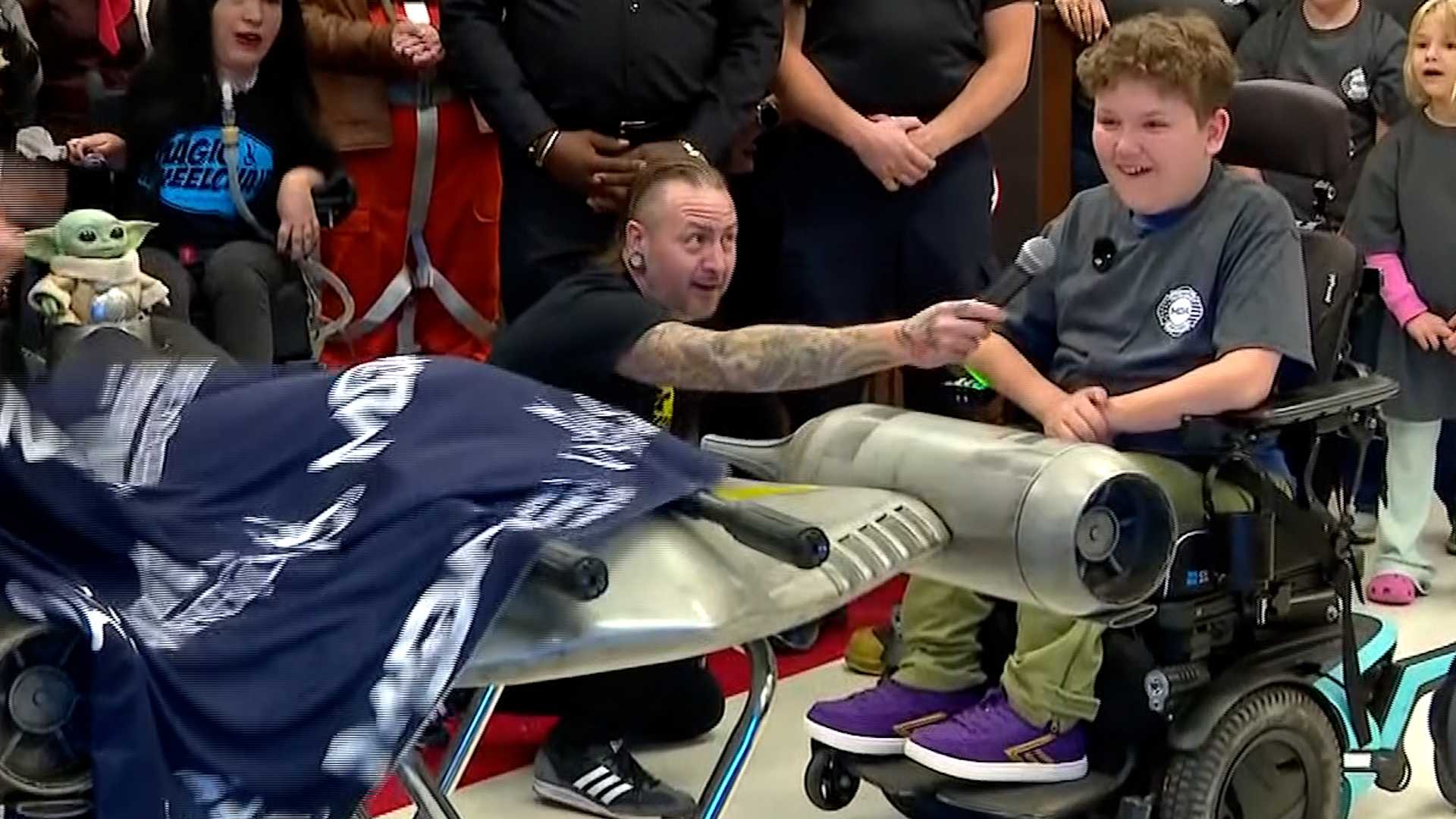 11-year-old with rare form of muscular dystrophy receives Star Wars-themed wheelchair costume