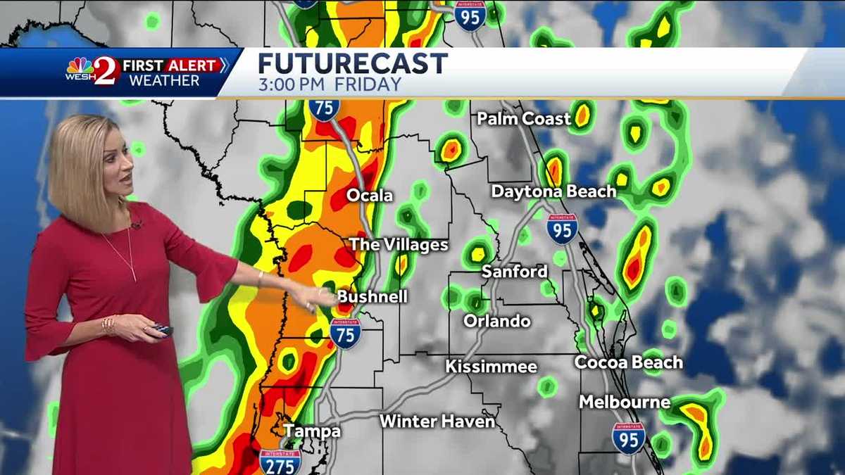 Strong storms to roll into Central Florida Friday afternoon