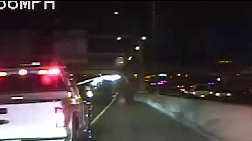 WATCH: Suspected drunk driver going wrong way down I-25