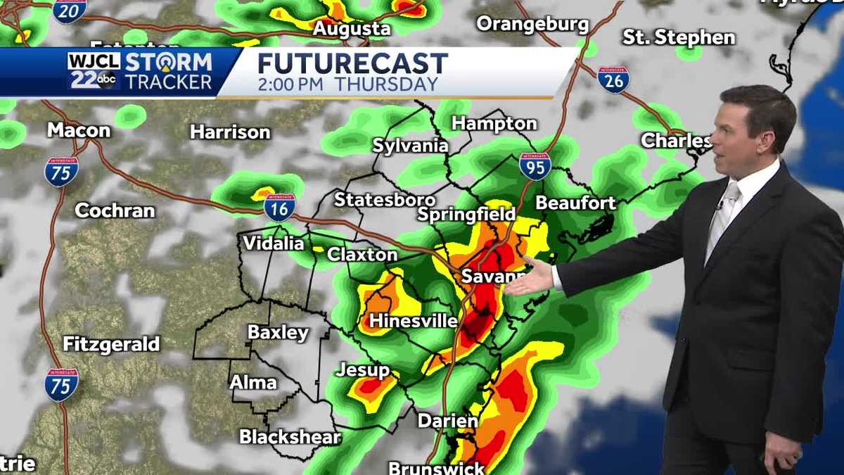 Tracking a good chance for rain and thunderstorms by Thursday