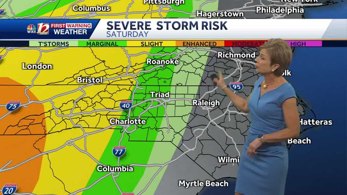 Warm Friday, severe storm threat this weekend in North Carolina