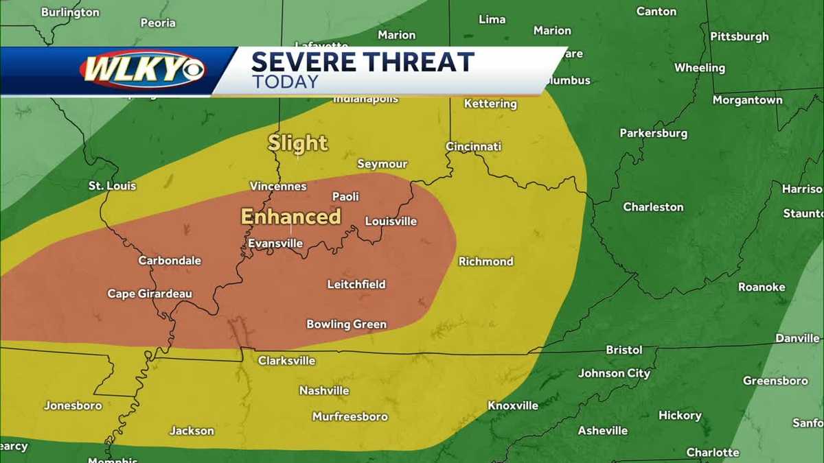 Enhanced Risk For Severe Storms Thursday Afternoon