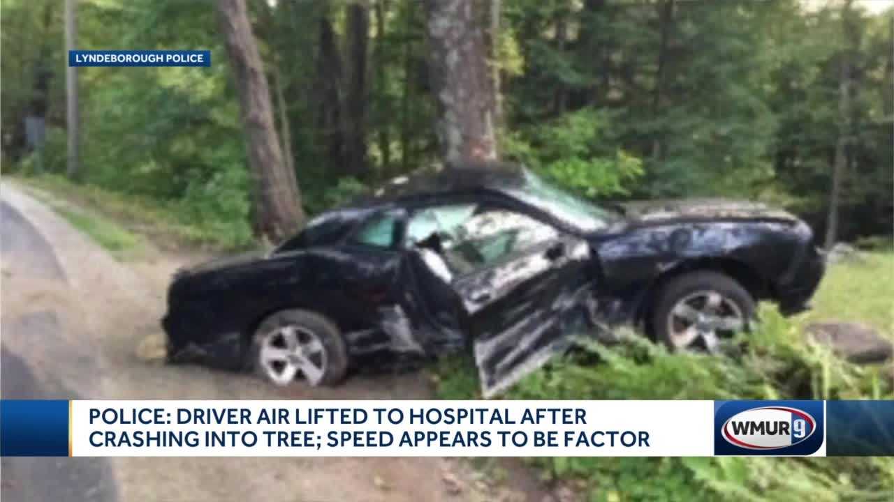 Driver Airlifted After Crashing Into Tree In Lyndeborough