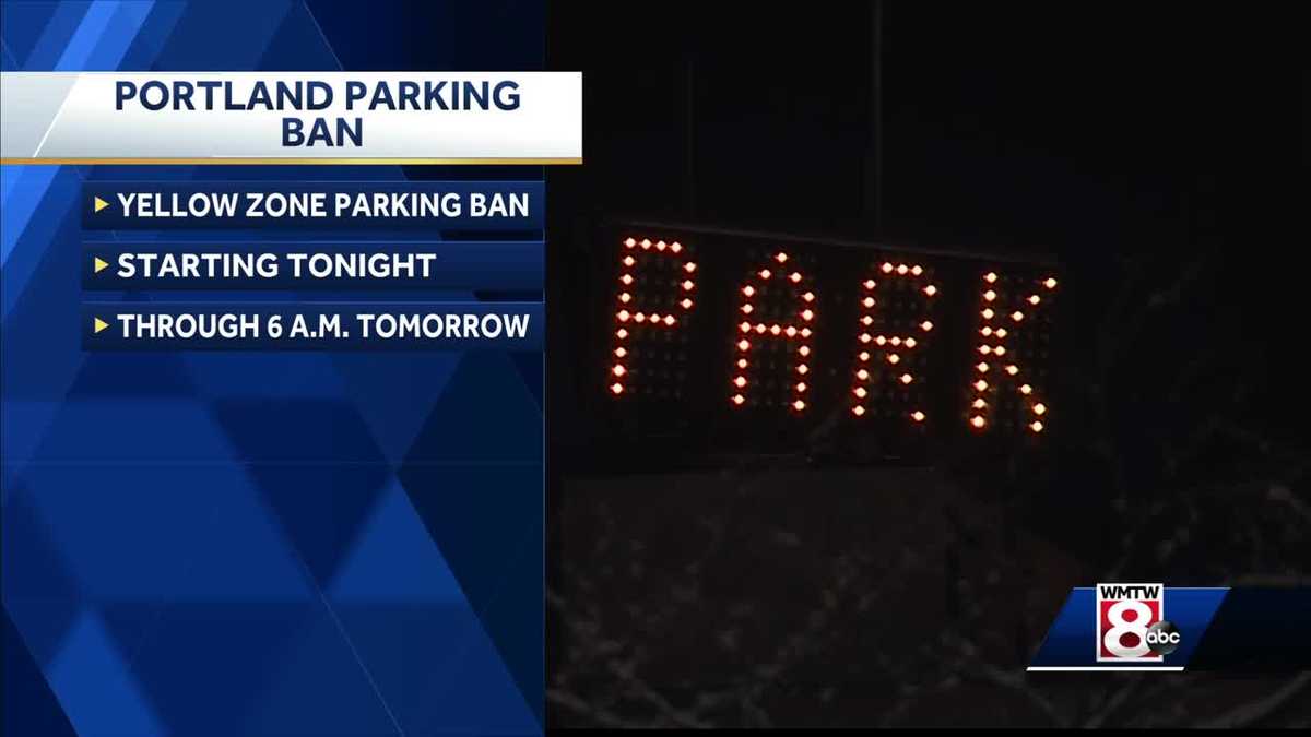 City of Portland issues 'yellow zone' parking ban
