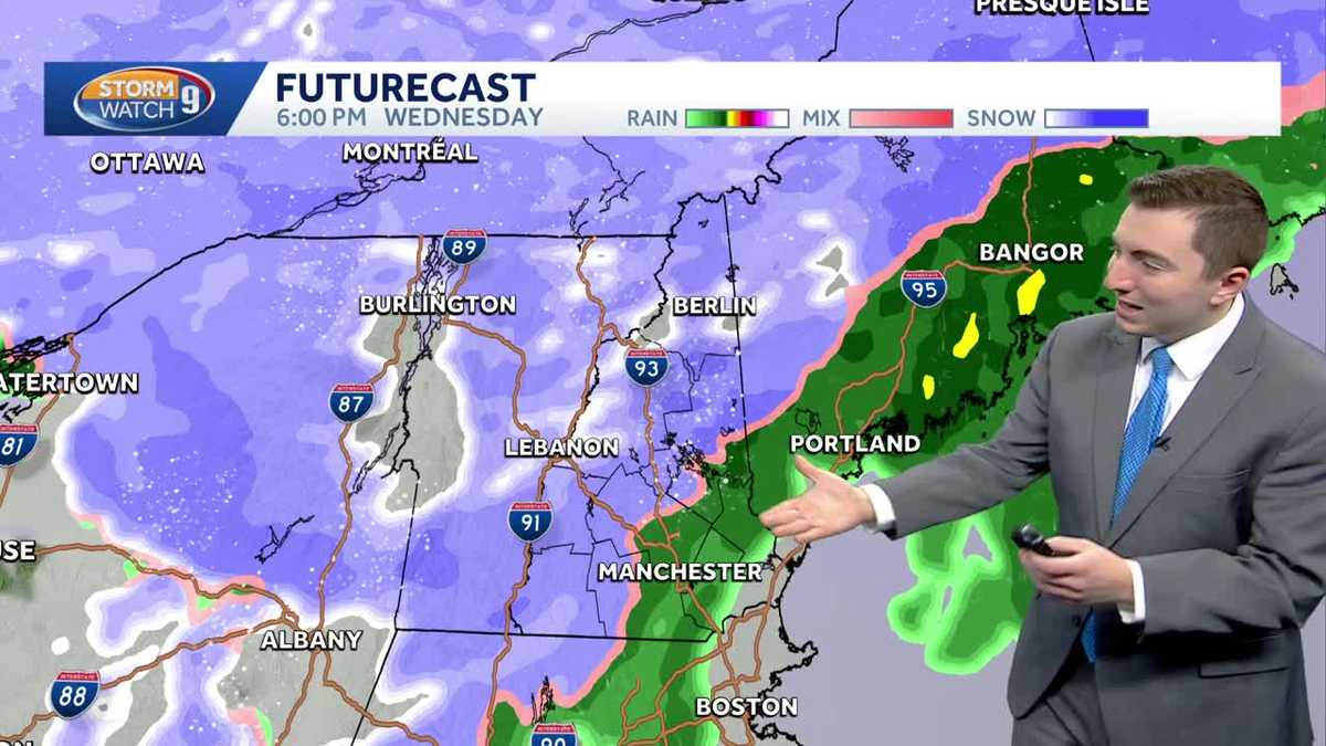 Video: Snow, rain ahead in New Hampshire