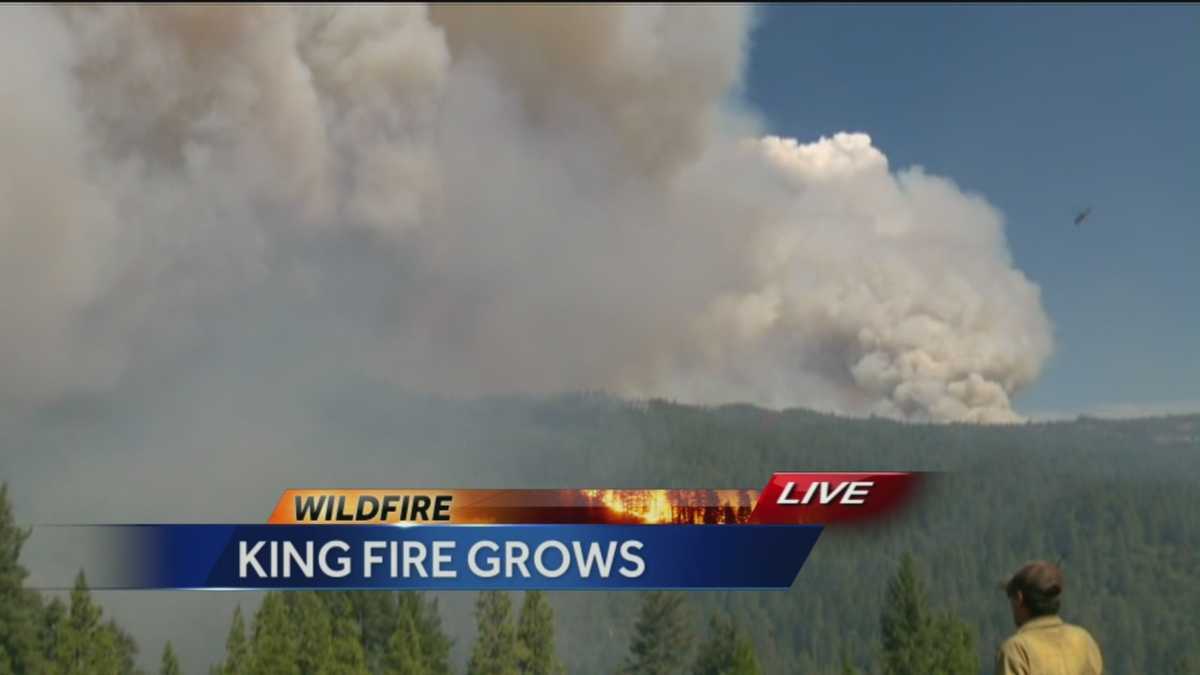 King Fire closes Highway 50 at Pollock Pines