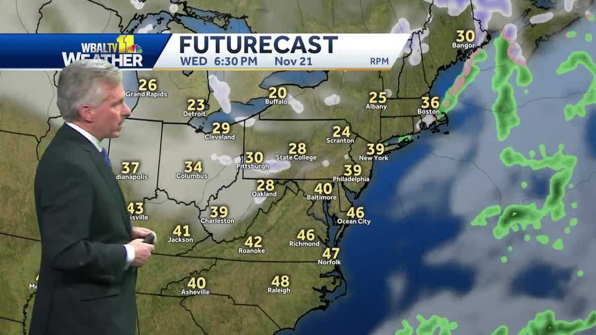 Big temperature drop coming for Thanksgiving