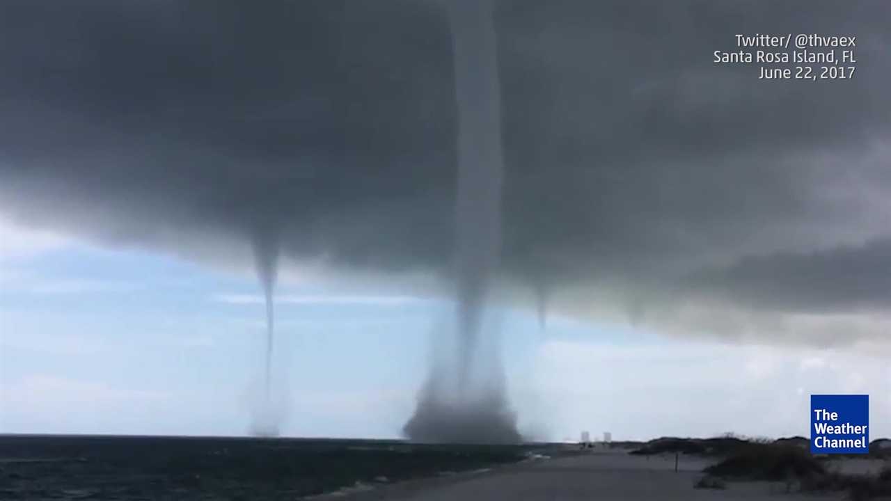 Wild Video: Waterspouts Spinning Off Florida Coast