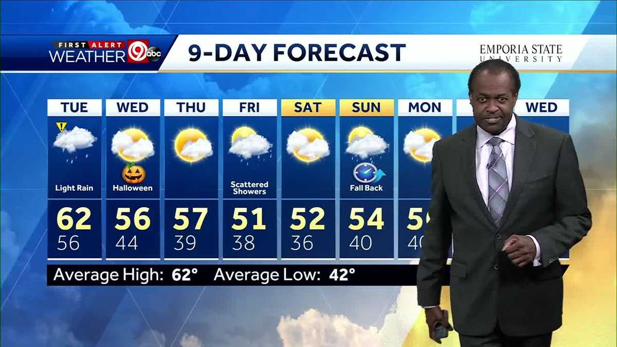 Rain chances increase Tuesday