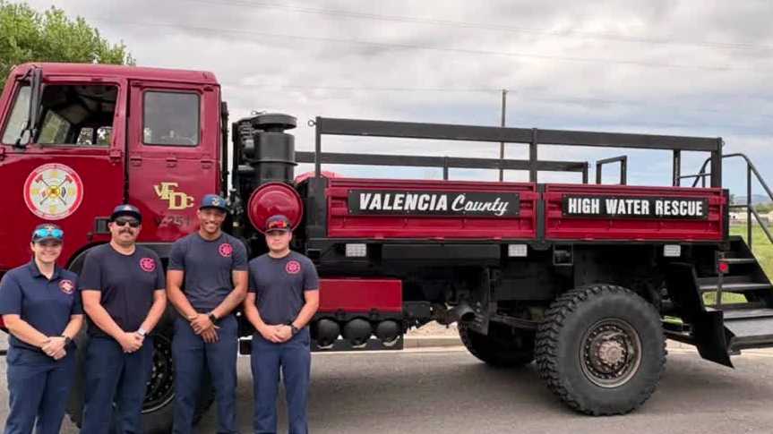 Valencia County deploys swiftwater rescue team to help with flooding in Lincoln County