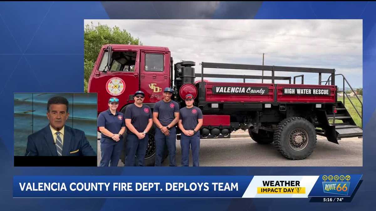 Valencia County deploys swiftwater rescue team to help with flooding in Lincoln County