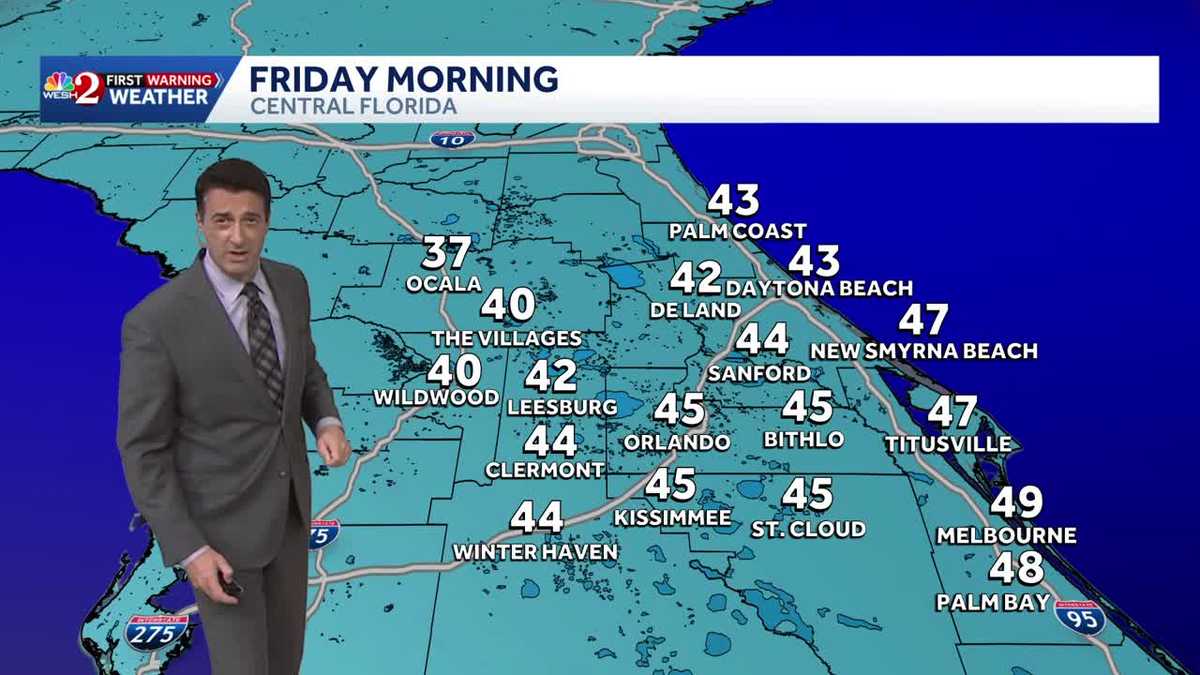 Cold weather briefly returns Friday morning with the chance for some patchy frost in Marion county.