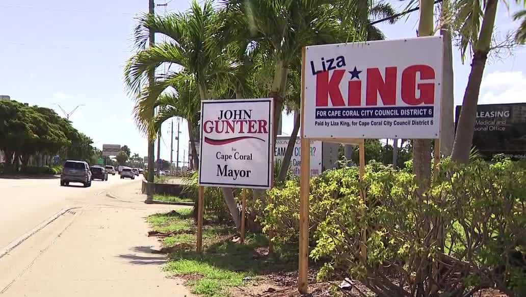 Why Cape Coral candidates are putting campaign signs across the river in Fort Myers