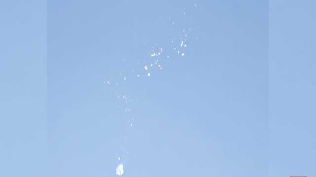 Witness captures moment suspected spy balloon is shot down - Vimarsana News