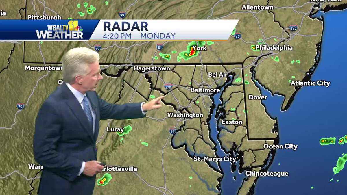 Mostly clear skies and temps cooler than usual