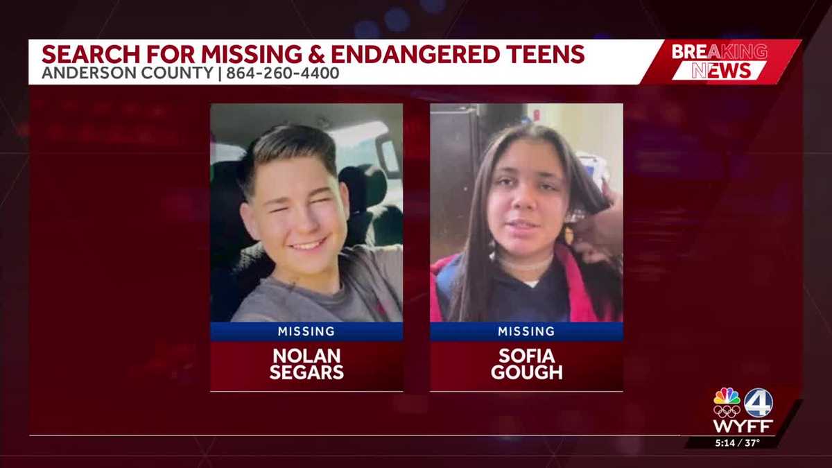 Deputies search for two teens missing in South Carolina