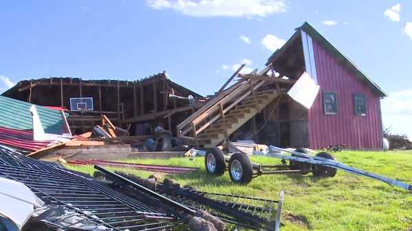 neighbors, school district come together to clean up white oak community after last week's storms