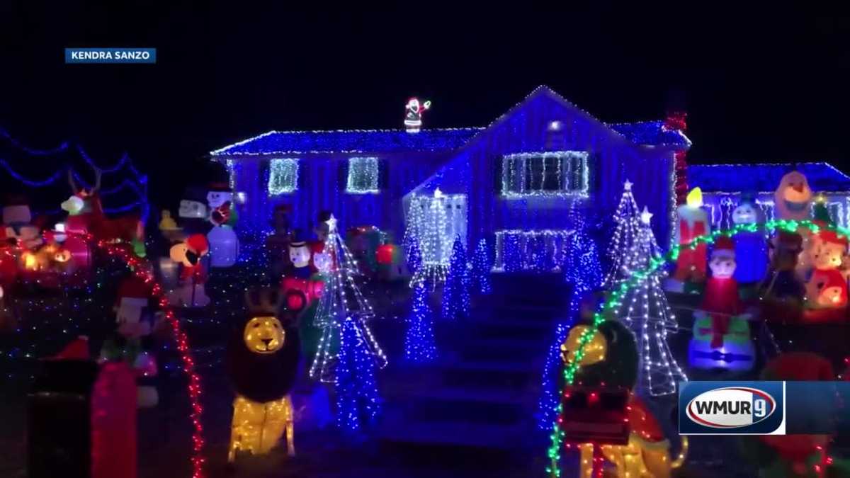 Wow! New Hampshire family sets up stunning holiday lights display