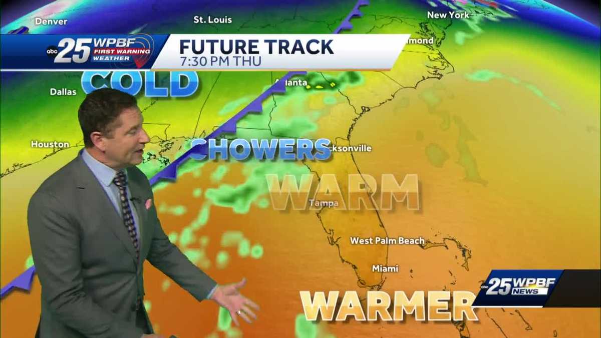 Quiet start to the week ahead of possible strong cold front