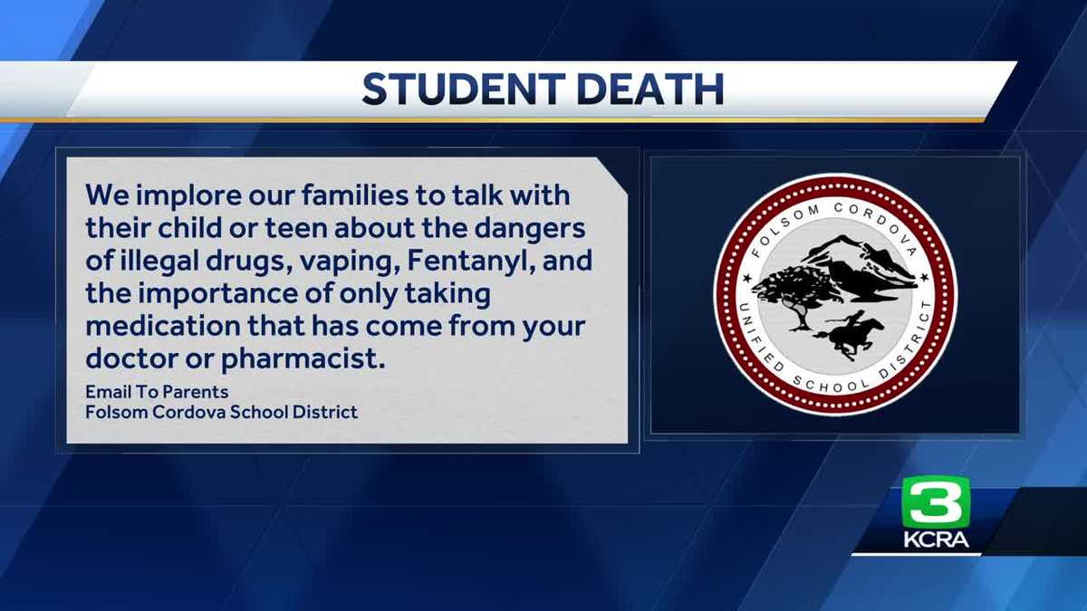 Folsom Cordova School District alerts community on student death