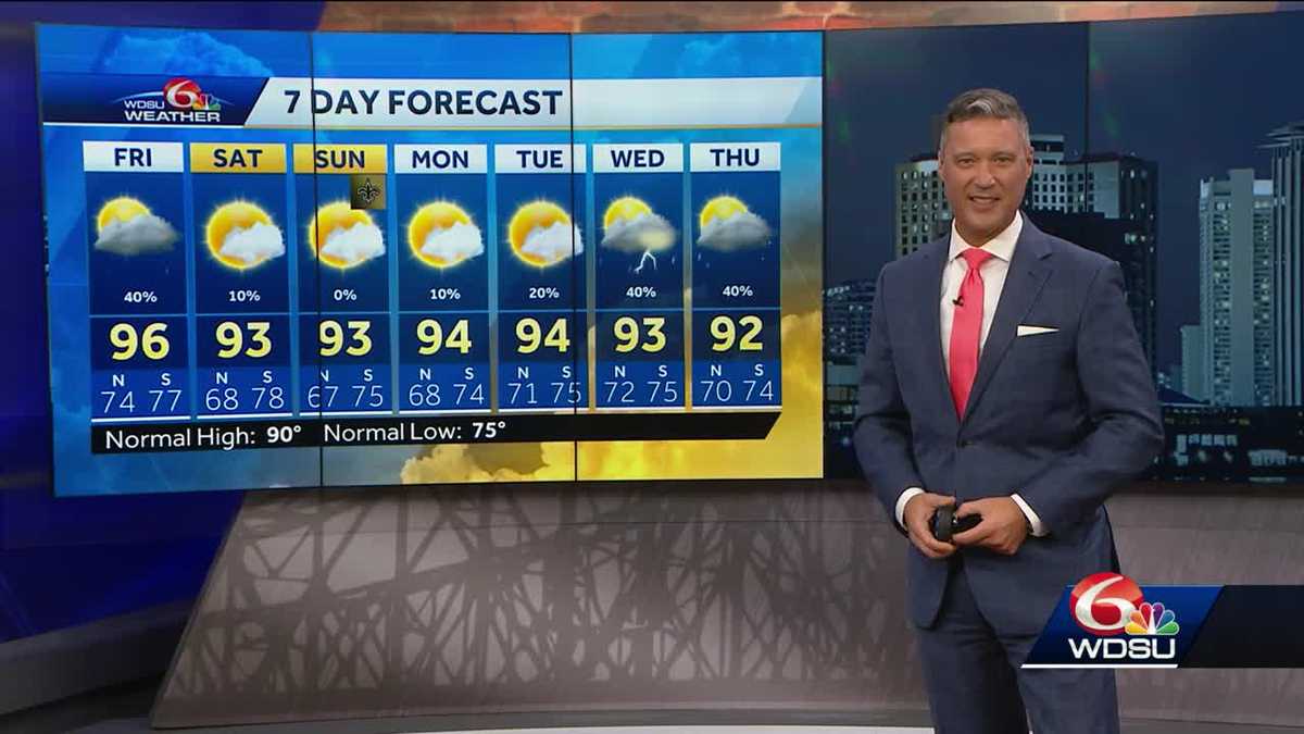 New Orleans forecast less humid drier air weekend forecast