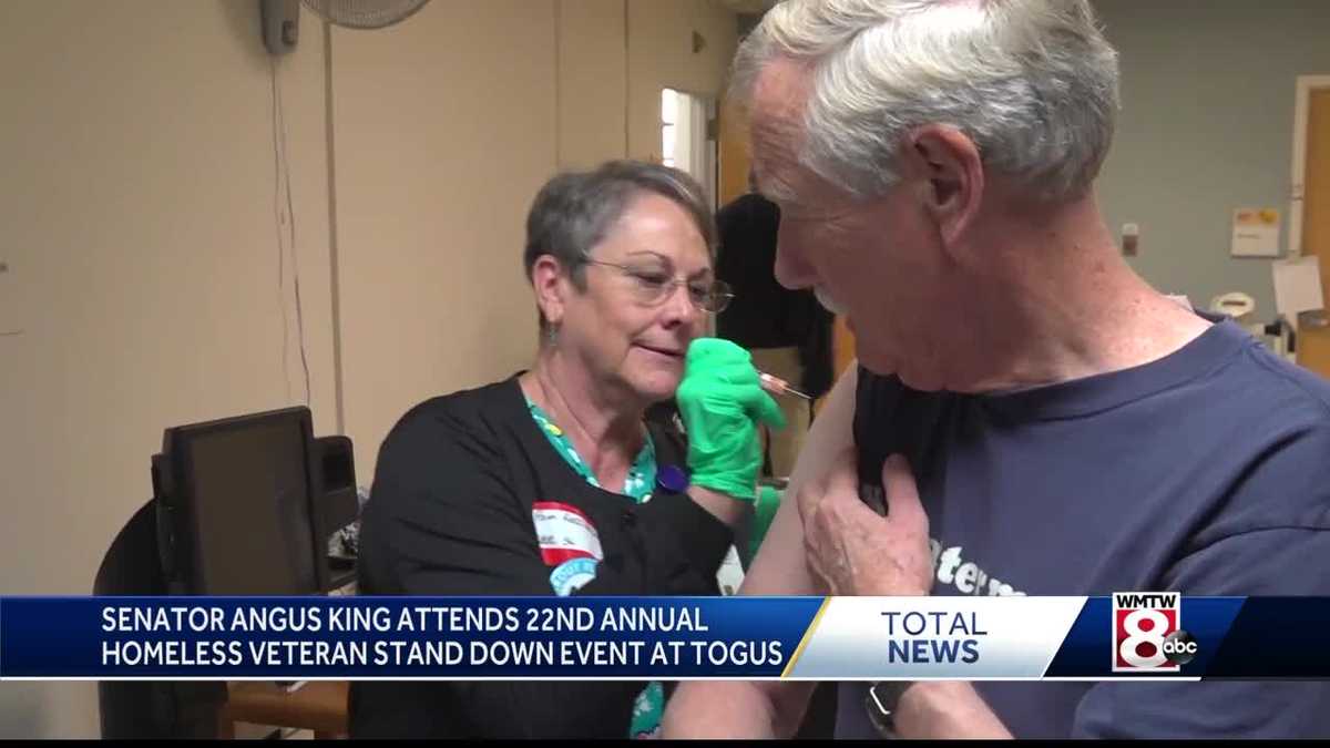 Sen. Angus King meets with homeless Maine veterans at 22nd annual ...