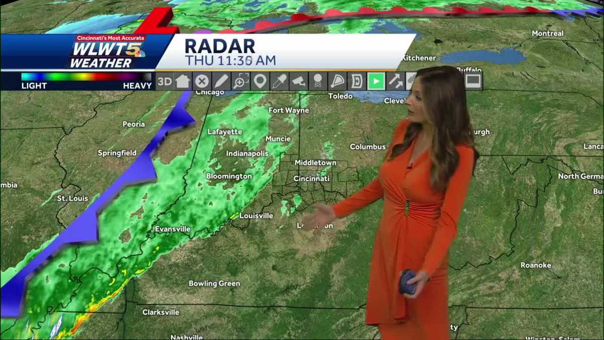Showers and wind move in for Halloween