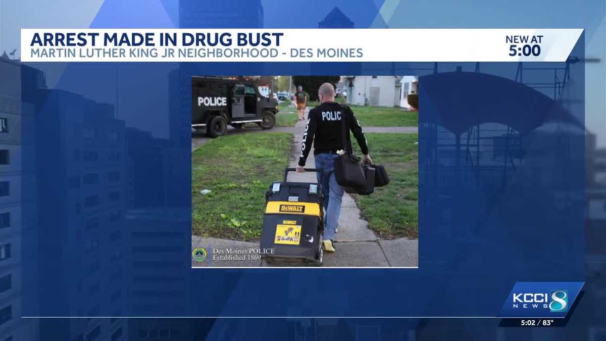 Arrest made in Des Moines drug bust tied to ongoing investigation
