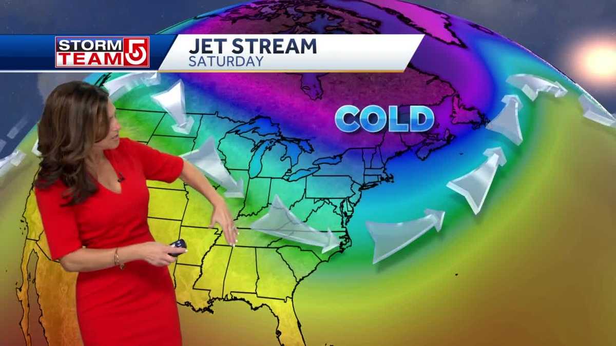 Video: Rain changing to snow before near record cold