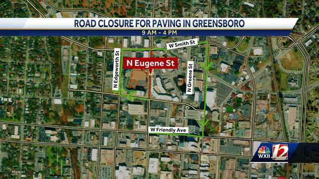 Greensboro street closes for paving work - Vimarsana News
