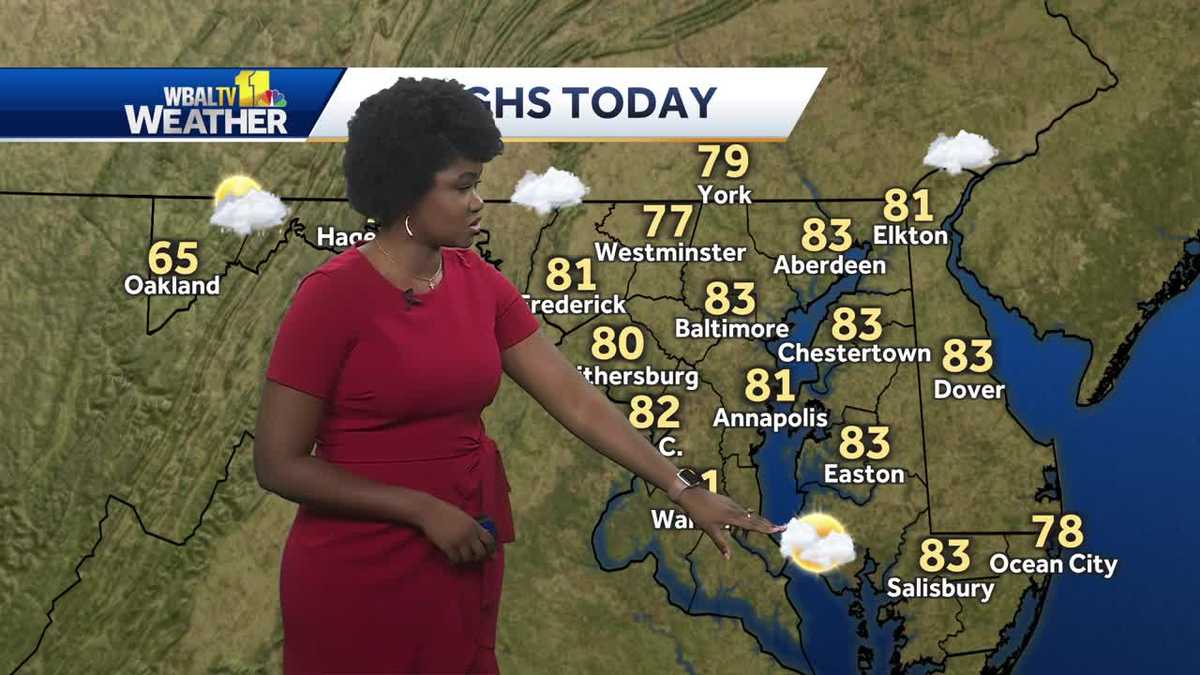 More clouds Sunday, rain chances increase late