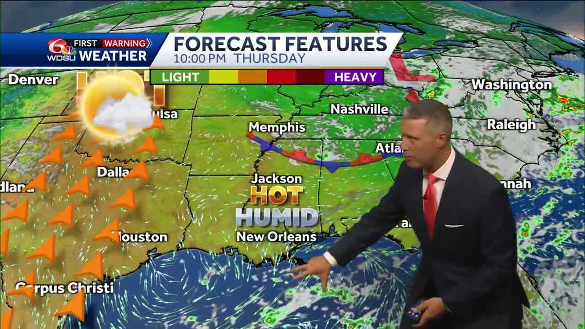 New Orleans forecast chance of rain high temperatures