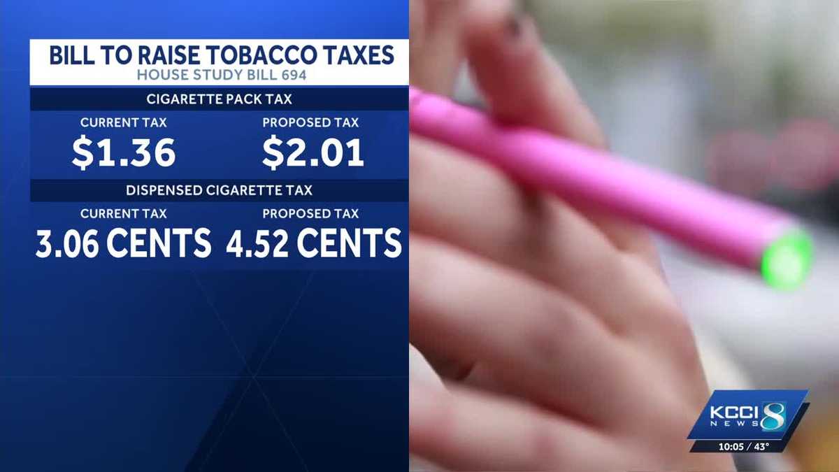 House Study Bill 694, upping Iowa tobacco tax, passes through subcommittee