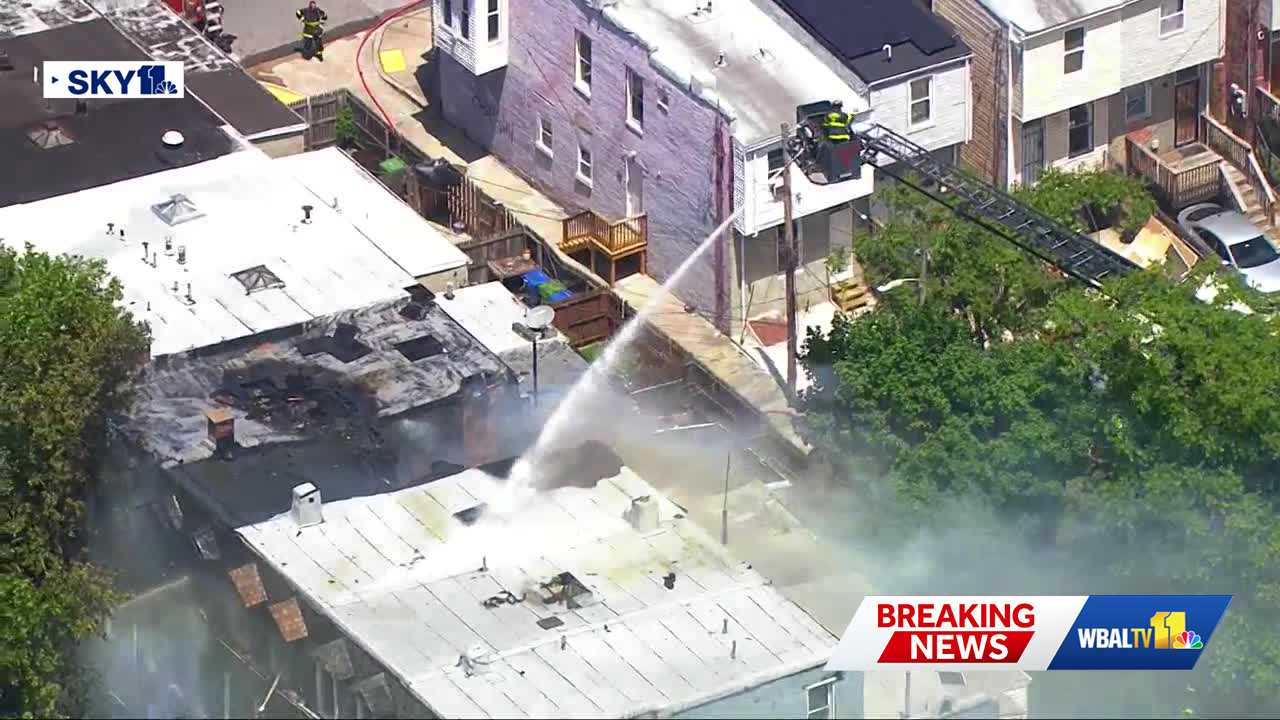 Body found after 3-alarm rowhouse fire extends through roofline