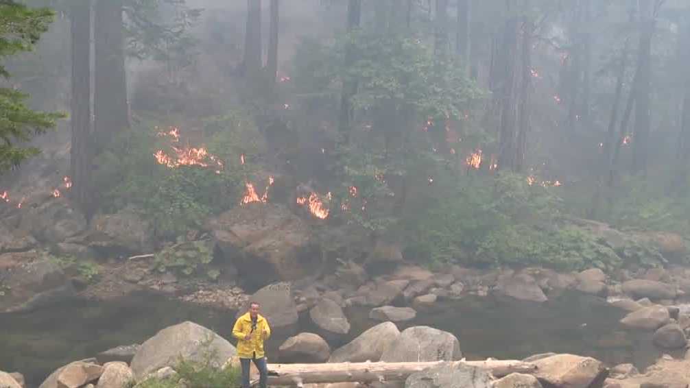 Video: How firefighters battling Caldor Fire protect cabins