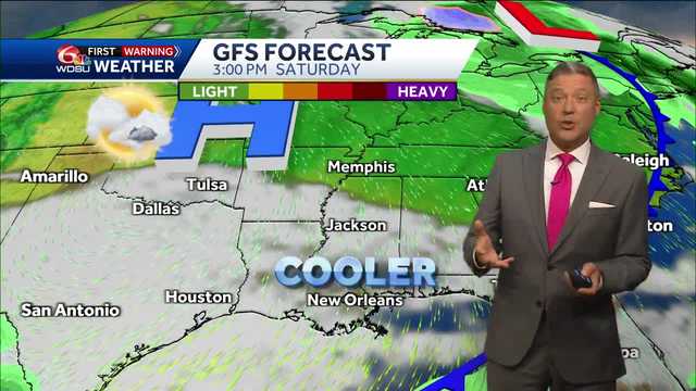 New Orleans forecast high temp rain chances fall front cold front - Vimarsana News