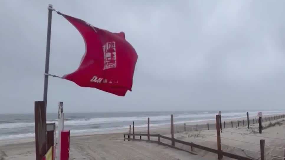 Hurricane Erin strengthens as it turns north, dangerous rip currents at beaches