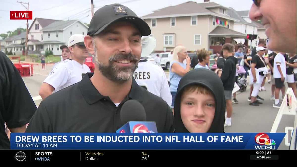 New Orleans father, son found way to Canton, Ohio, for Drew Brees' induction into NFL Hall of Fame