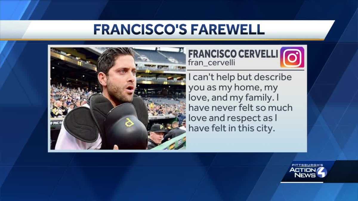 My Yinz': Former Pittsburgh Pirates Catcher Francisco Cervelli Pens  Heartfelt Goodbye To Pittsburgh - CBS Pittsburgh