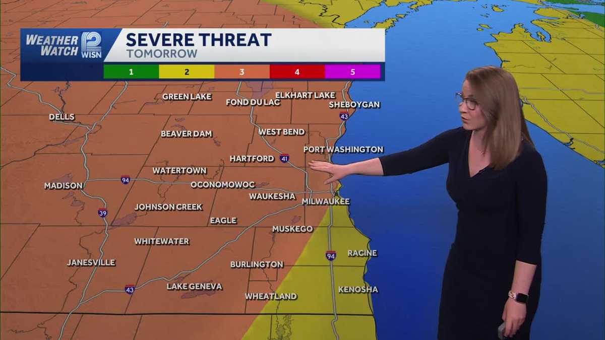 Warm and humid ahead of severe storm chances this week in southeast Wisconsin