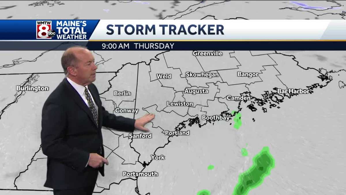 Spotty showers as temperatures slowly warm