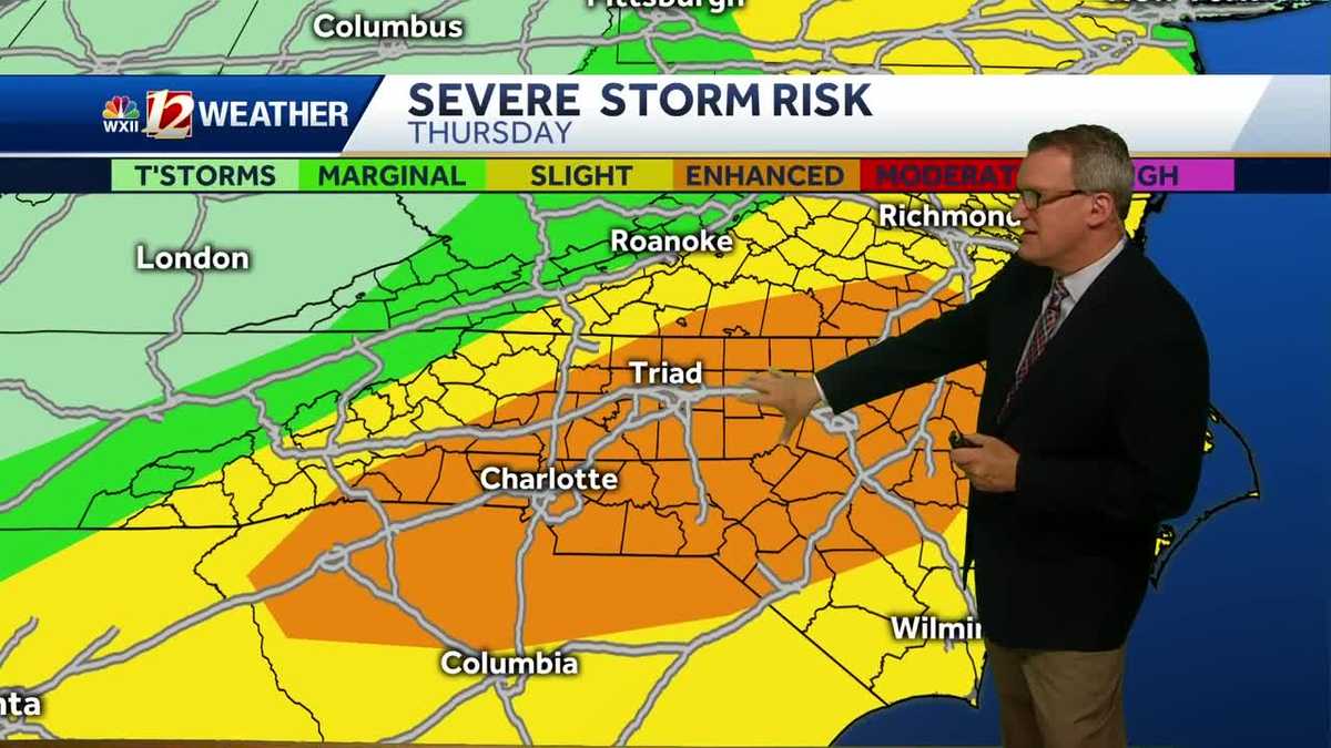 WATCH: Strong storm risk this afternoon