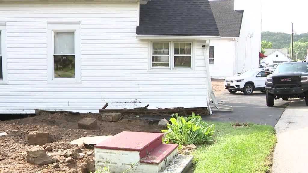 Flooding knocks Lanesville church's fellowship hall off its foundation