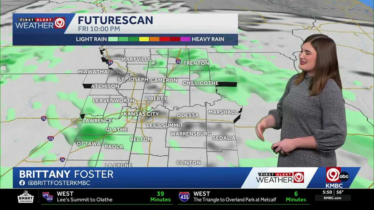 KANSAS CITY WEATHER: Soggy and chilly end to the work week