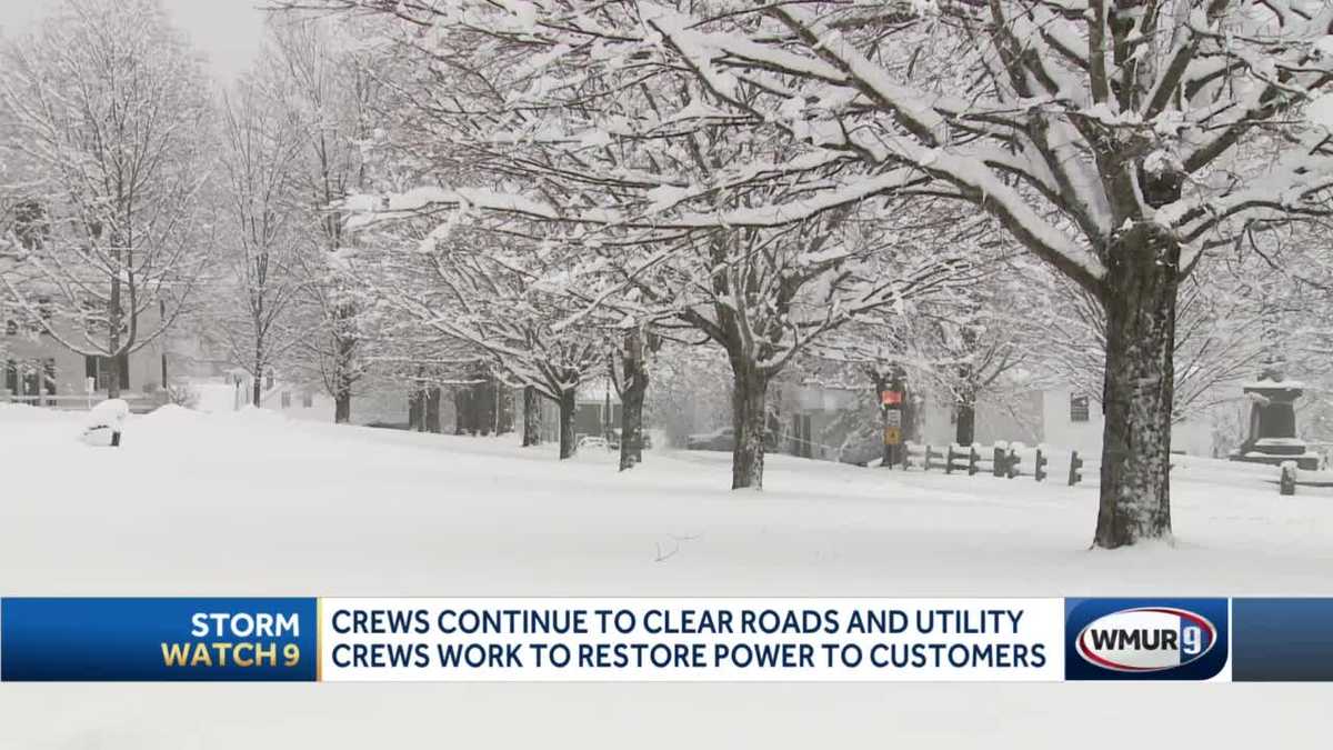 Cleanup continues as nor'easter brings snow, rain