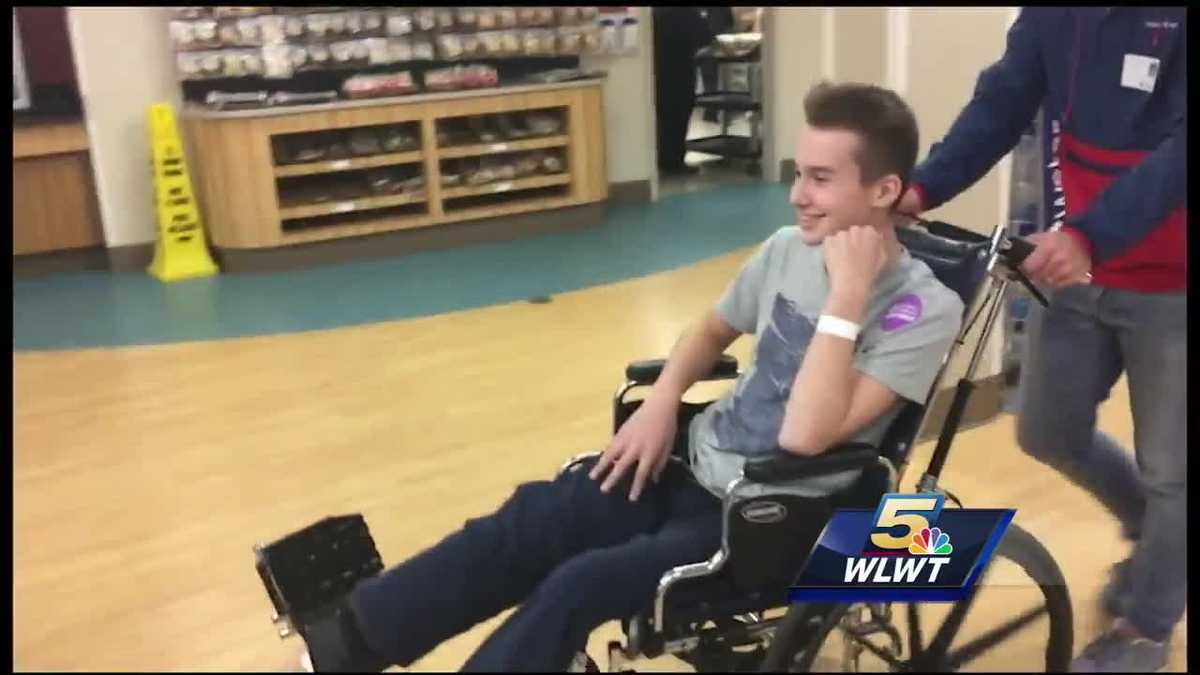 Boy reunites with friend he saw get hit by car on Halloween