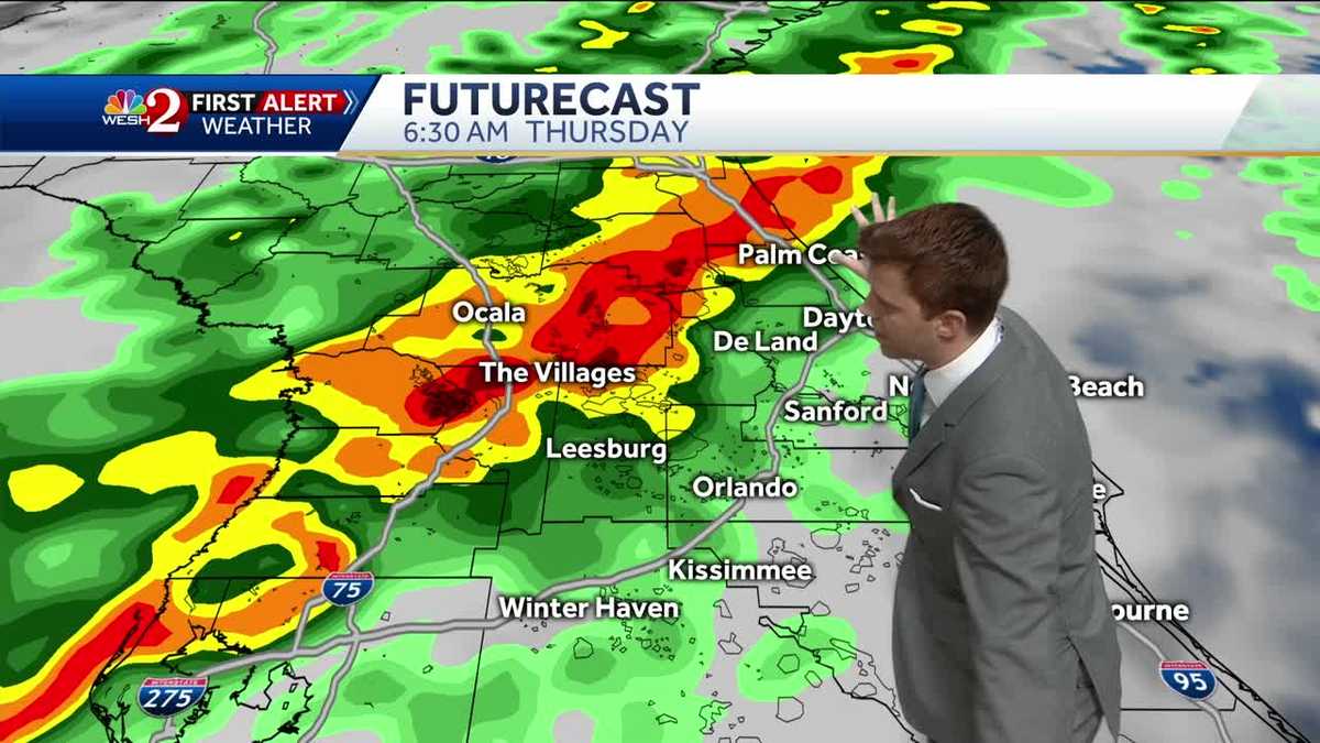 Warm and breezy today, storms tomorrow